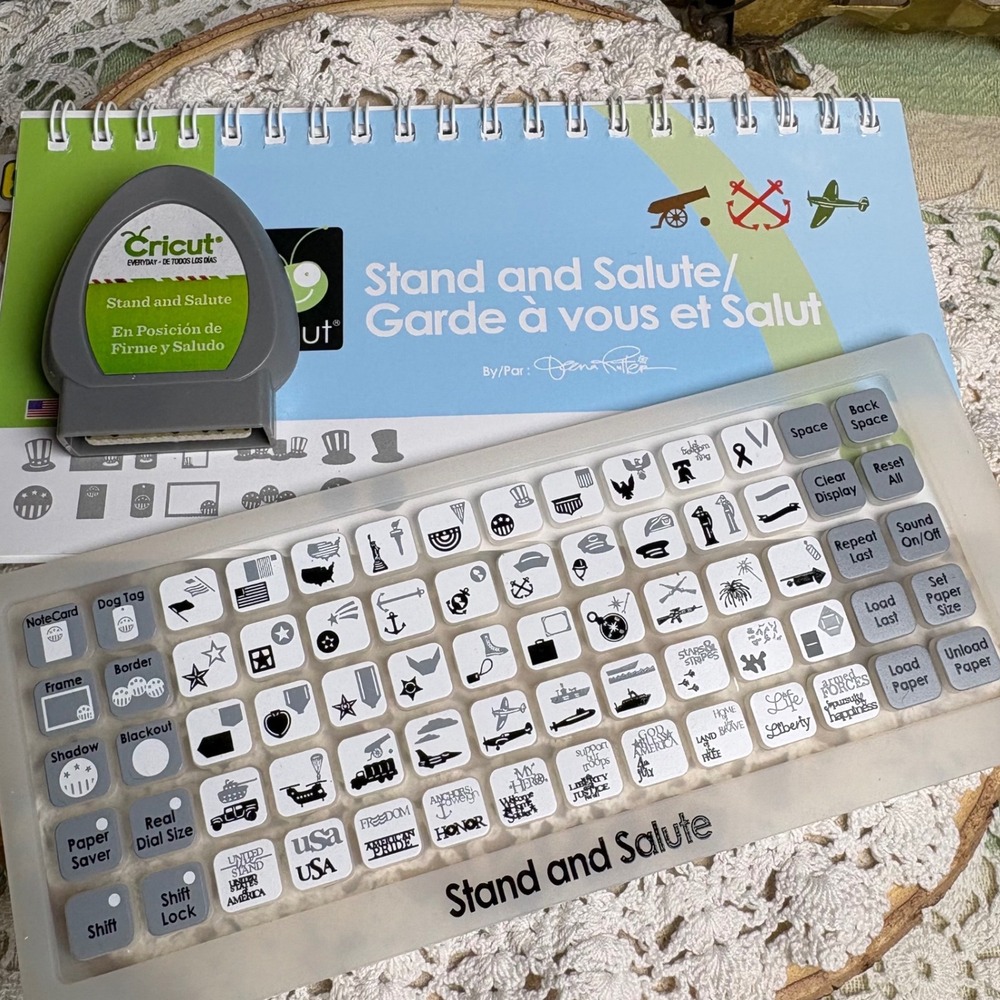 Cricut Stand and Salute 2015 Cartridge Overlay Booklet Military
